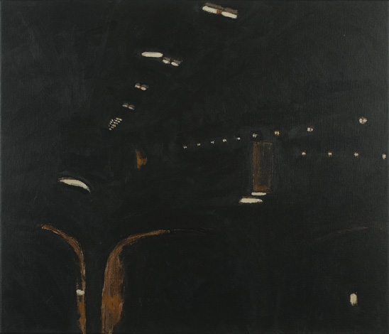 Night in an airplane by Peter Van Gheluwe (2005)