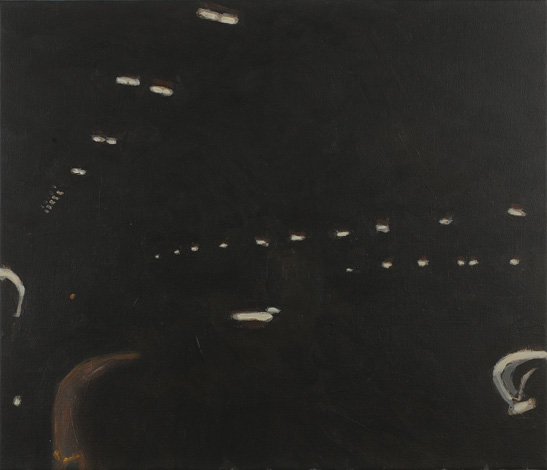 Night in an airplane by Peter Van Gheluwe (2005)