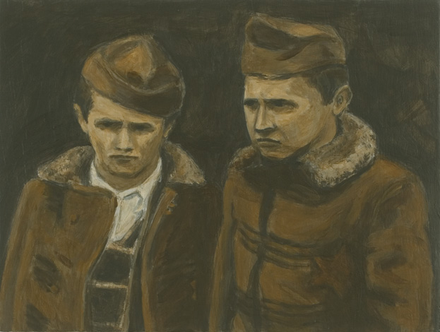 Two boys waiting by Peter Van Gheluwe (2006)